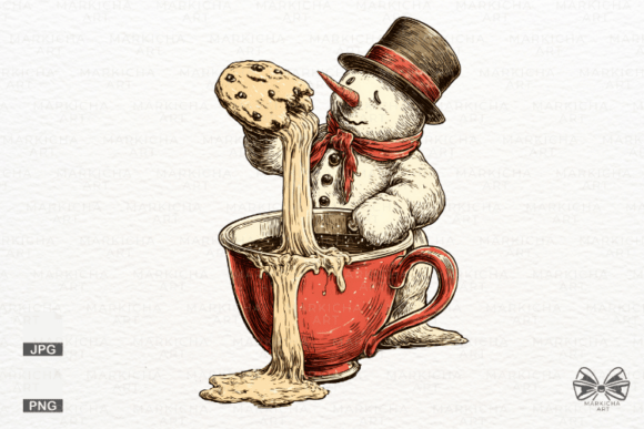 Cozy Winter Designs with Snowman Coffee Clipart