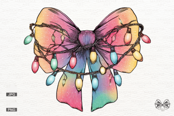 Elevate Designs with Coquette Christmas Bow PNG Clipart