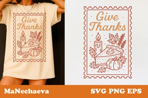 Elevate Your Autumn Crafts with Give Thanks Fall Stamp SVG