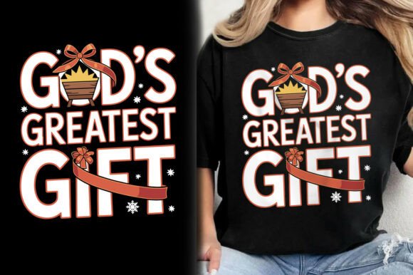 Evaluating the God's Greatest Gift Christmas T-Shirt Design for Commercial and Personal Projects