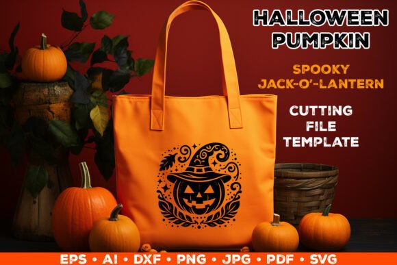 Halloween Pumpkin Silhouette SVG Cut Guide