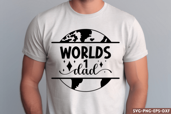 Streamlining Father's Day Production with the World's 1 Dad SVG Design
