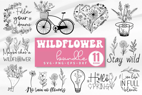 Unlock Creative Potential with the Wildflower SVG Bundle